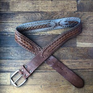Leather belt